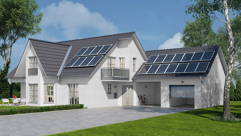 Einfamilienhaus mit PV Anlage Einfamilienhaus mit PV Anlage